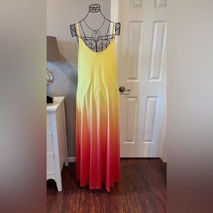 Ombré spaghetti strap dress